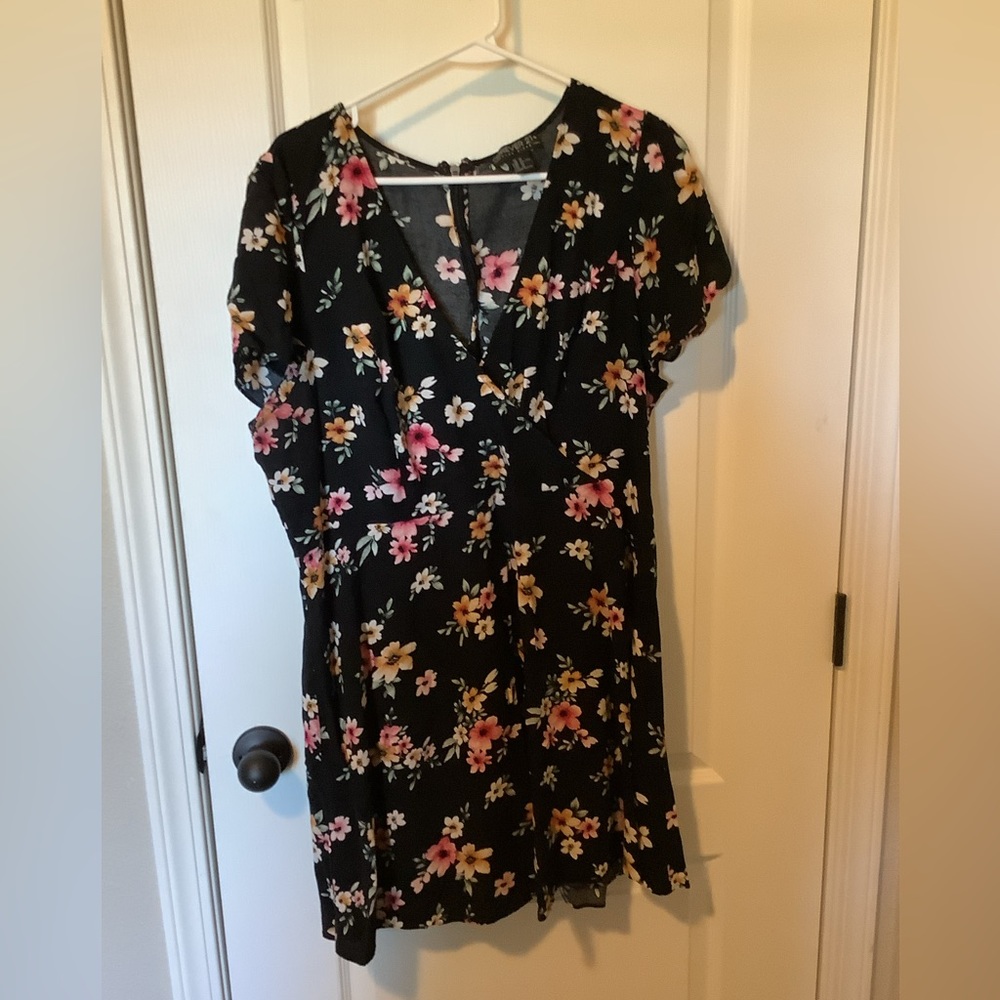 Plus size floral dress